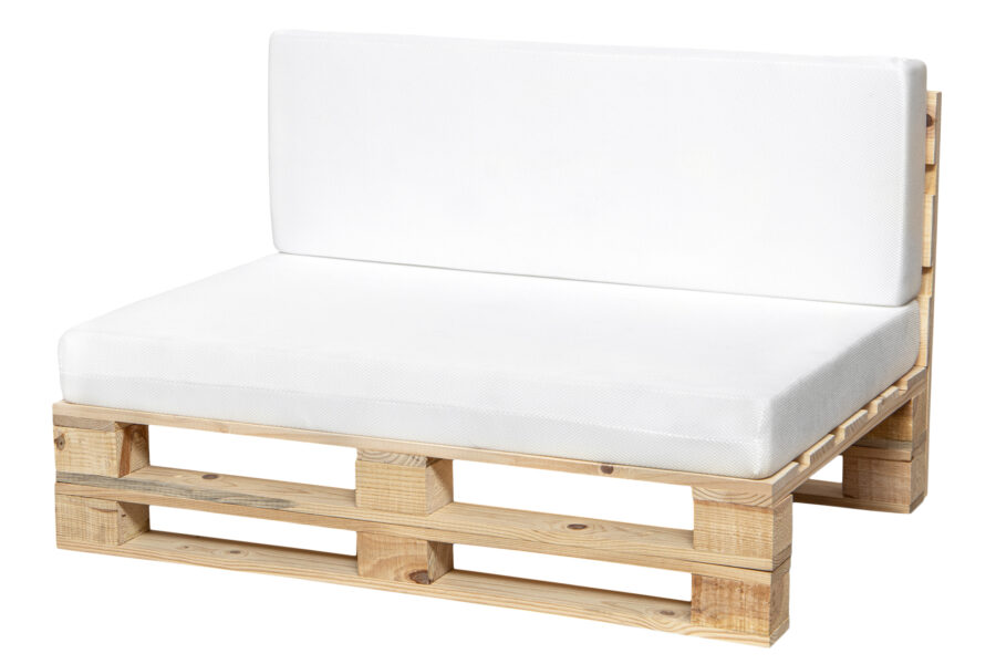 cojines transpirable para sofá color blanco